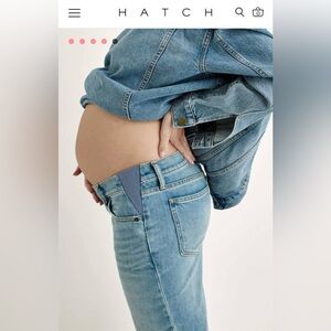 Hatch Maternity - The Crop Maternity Jean with raw edge - size 27 - like new!